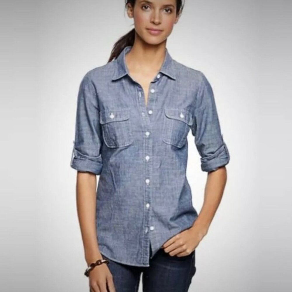 J. Crew Petite Perfect Shirt Button Down